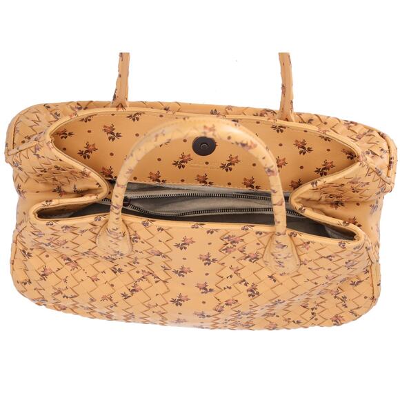 BOTTEGA VENETA Intrecciato Tote Bag 212735 Yellow Flowers - Picture 6 of 8